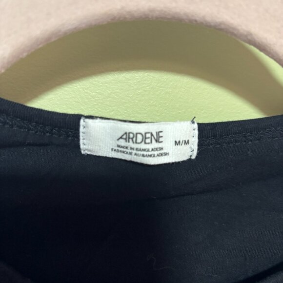 NWOT Ardene Black Ruched Long Sleeve Top - Picture 4 of 4